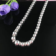 Faux Pearl Necklace with feature Diamante Spacers 15