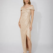 Off-shoulder Maxi Dress 807