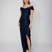Off-shoulder Maxi Dress 807