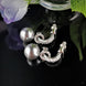 Diamante and Faux Pearl Love Knot Earrings 10
