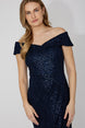 Off-shoulder Maxi Dress 807