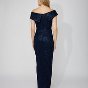 Off-shoulder Maxi Dress 807