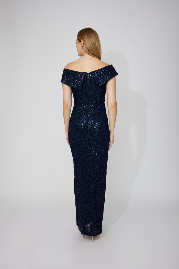 Off-shoulder Maxi Dress 807