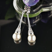 Dragon Tear Faux Pearl Earrings 11