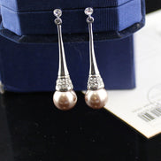Dragon Tear Faux Pearl Earrings 11
