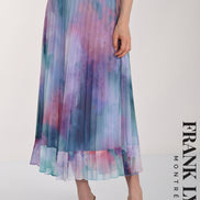 Chiffon Blouse And Matching Skirt Set 818