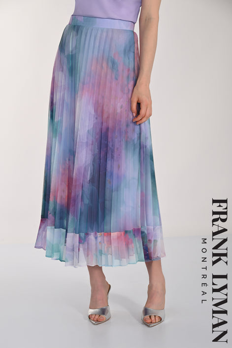 Chiffon Blouse And Matching Skirt Set 818