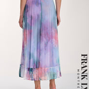 Chiffon Blouse And Matching Skirt Set 818