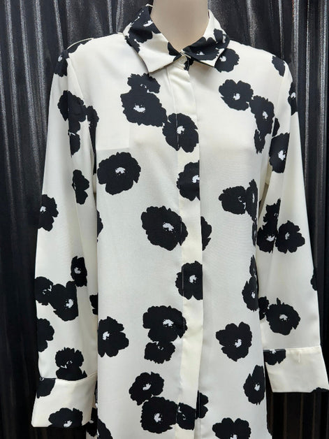 Floral Longline Blouse - SALE