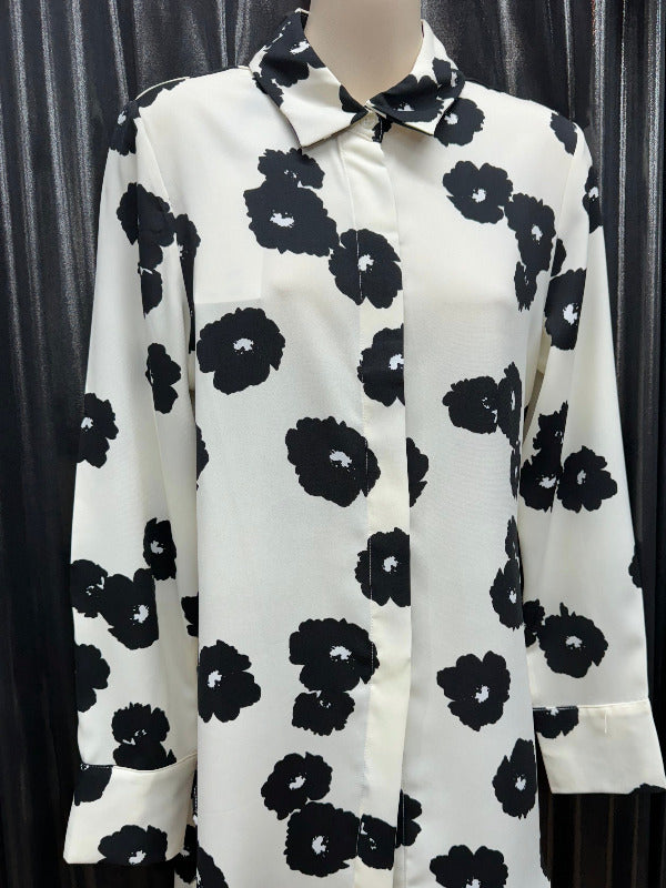 Floral Longline Blouse - SALE