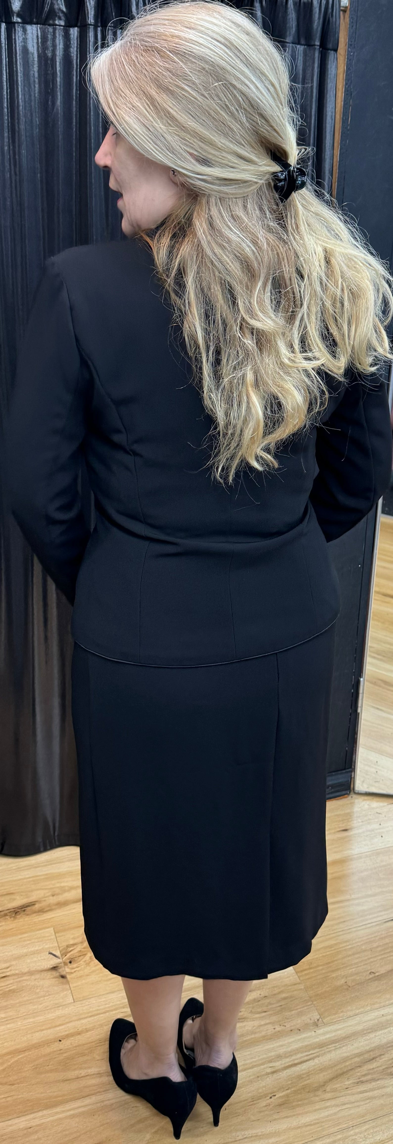 Chic Pencil Skirt with Matching Styled Jacket