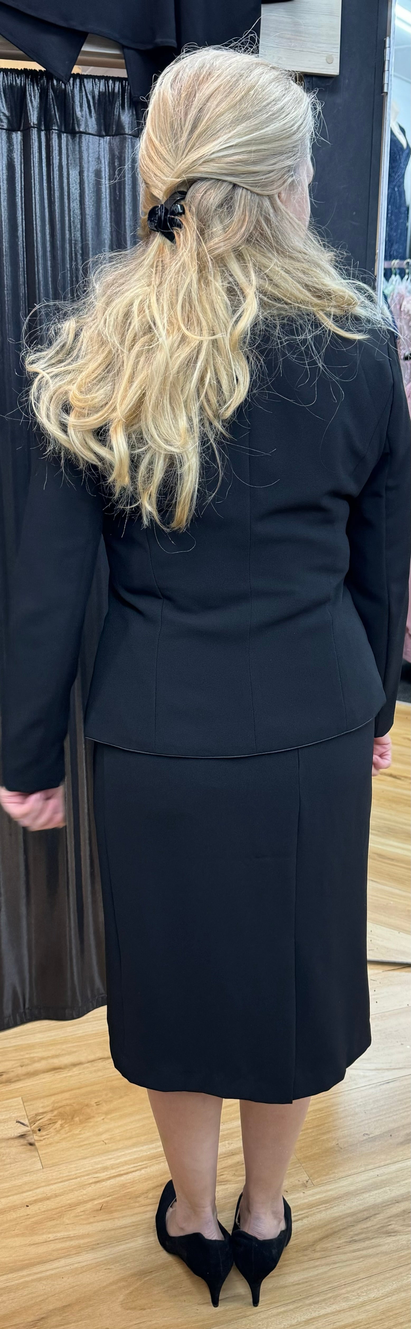 Chic Pencil Skirt with Matching Styled Jacket