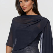 Chiffon Shawl-Wrap 9012