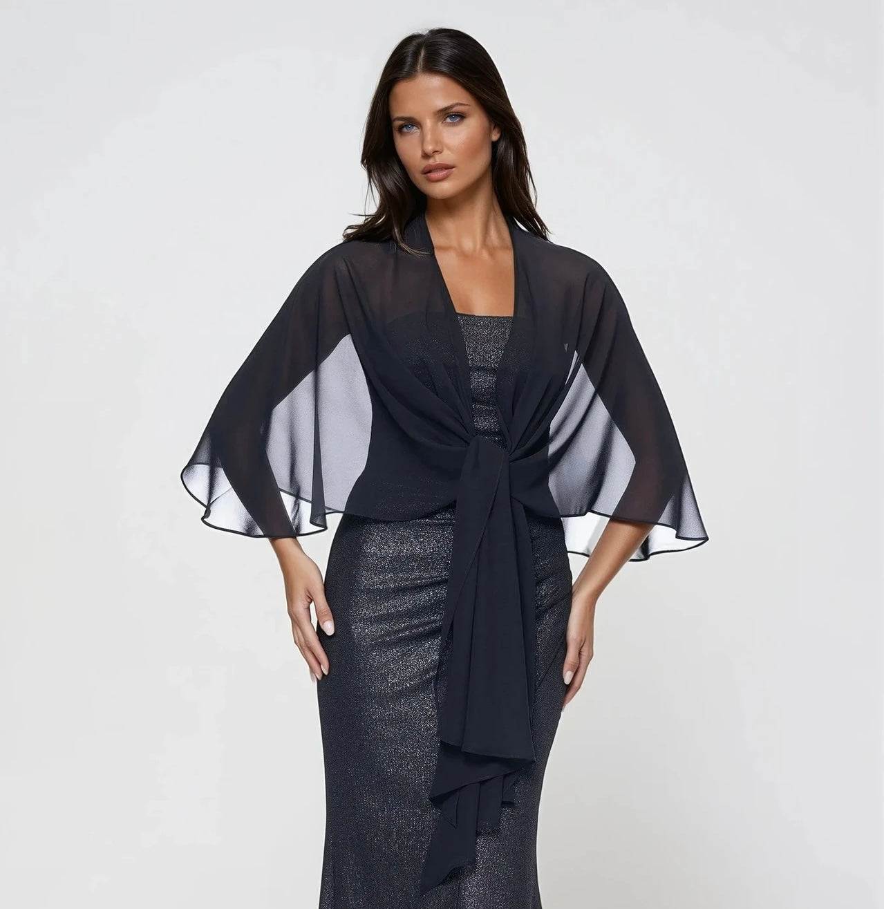 Chiffon Shawl-Wrap 860