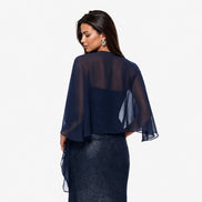 Chiffon Shawl-Wrap 9012