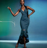 Sleeveless Crepe Mermaid Dress