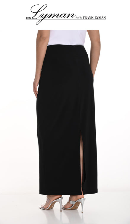 Sleek Long Knit Skirt