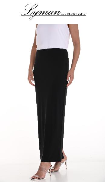 Sleek Long Knit Skirt