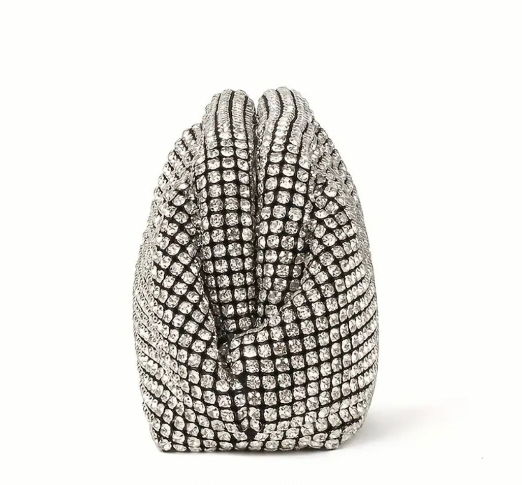 Rhinestone Clutch Bag with Chain 770