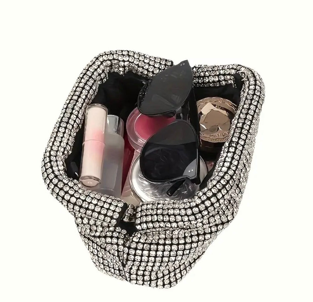 Rhinestone Clutch Bag with Chain 770