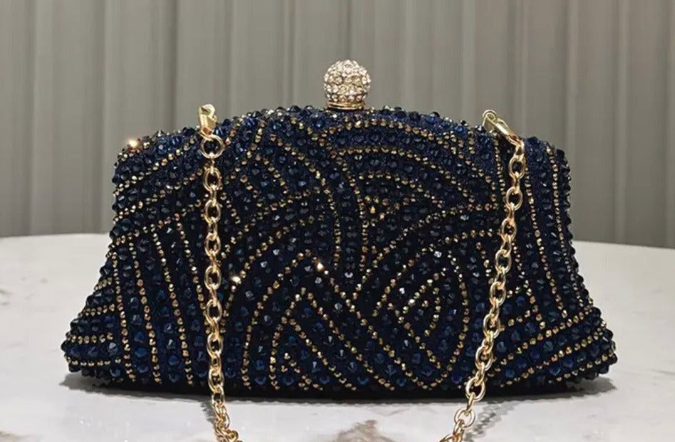 Crystal Clutch with Chain Strap 769