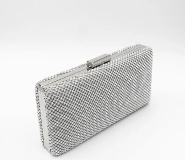 Diamante Clutch Bag with Detachable Chain 768