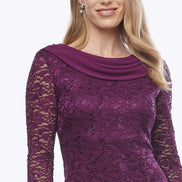Stretch Sequin Lace Dress 1615