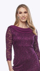 Stretch Sequin Lace Dress 1615