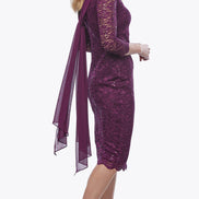 Stretch Sequin Lace Dress 1615