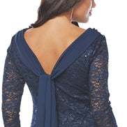 Stretch Sequin Lace Dress 1615