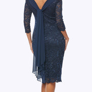 Stretch Sequin Lace Dress 1615
