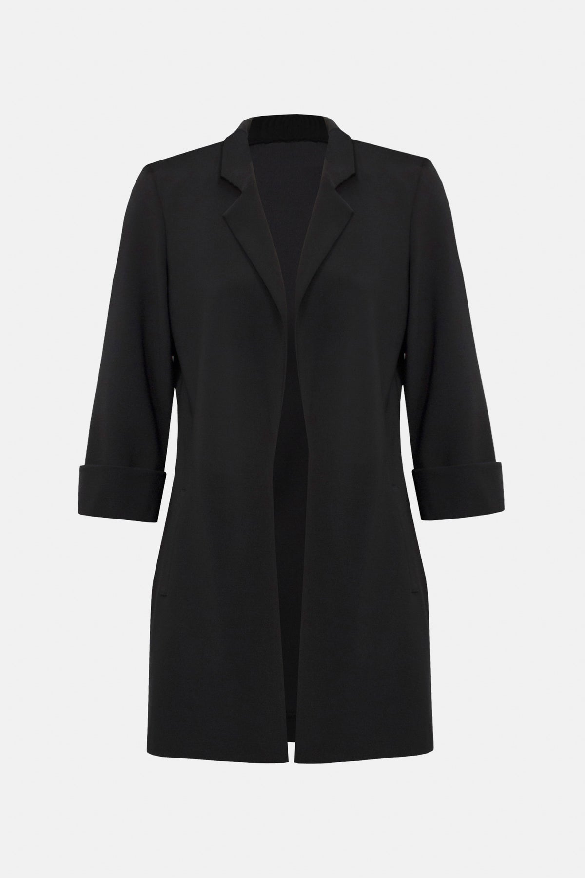 Black coat on a white background