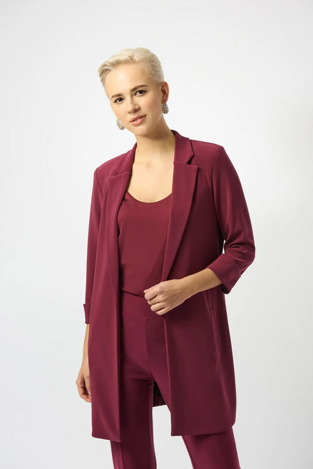 Long Line Bonded Jersey Jacket