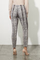 Fitted, Ankle Length Pants with Reptile Print 913