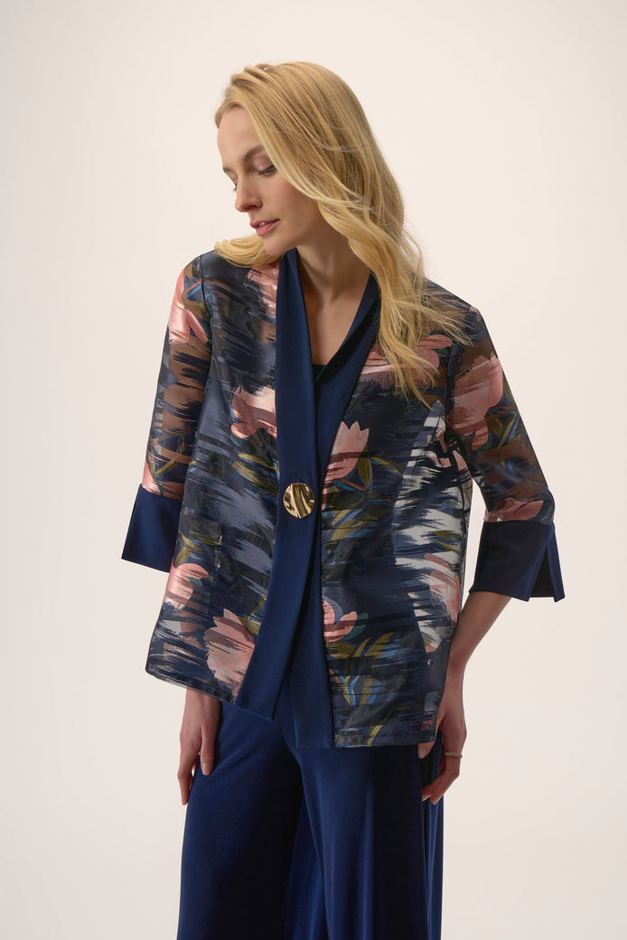 Organza Floral Print Jacket