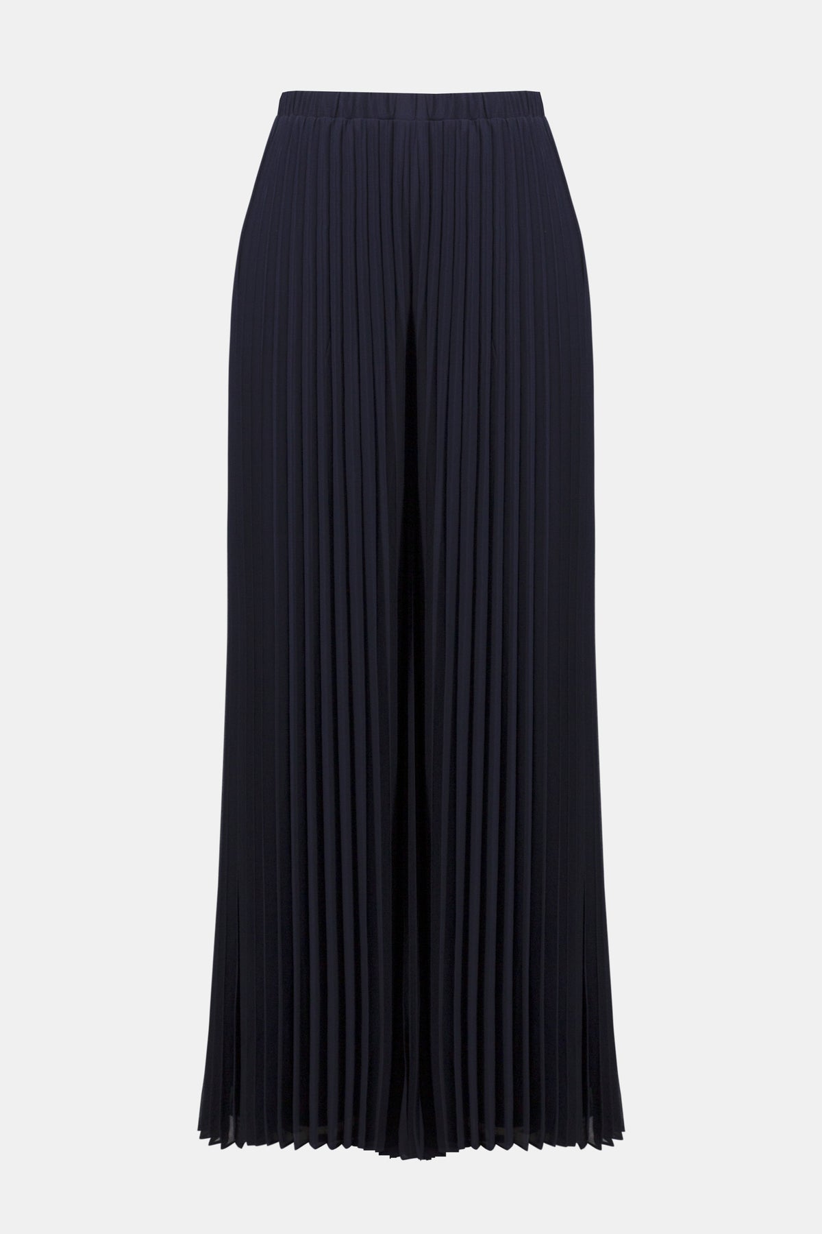 Black pleated skirt on a white background