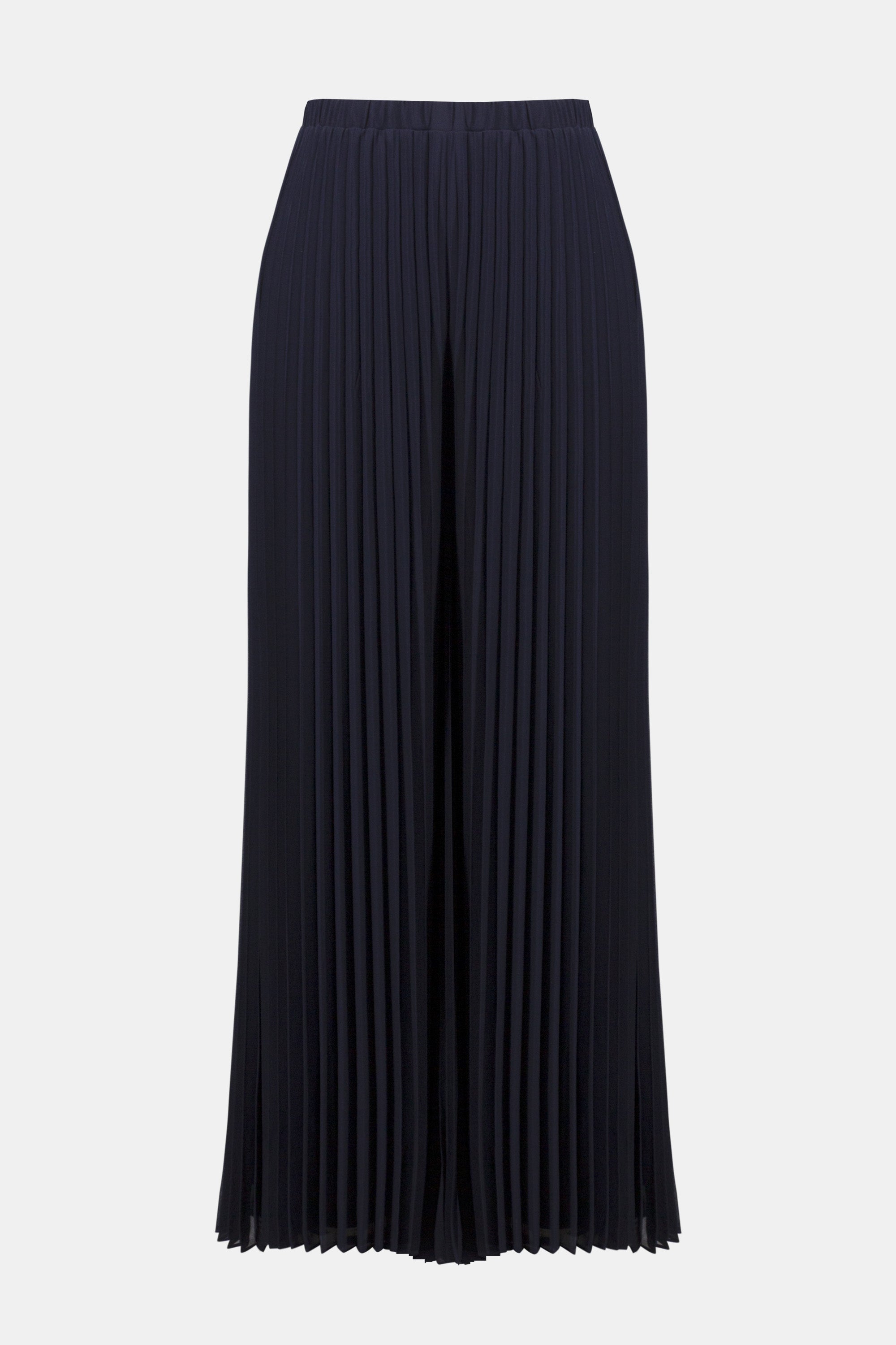 Black pleated skirt on a white background