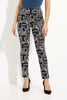 Abstract Linear Print Pants
