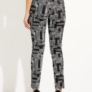Abstract Linear Print Pants 887