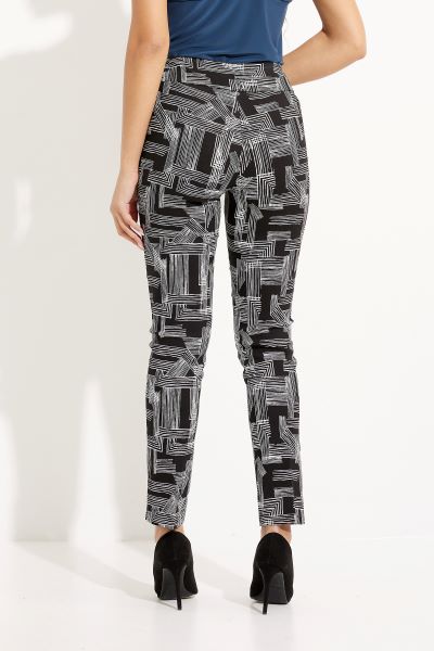 Abstract Linear Print Pants