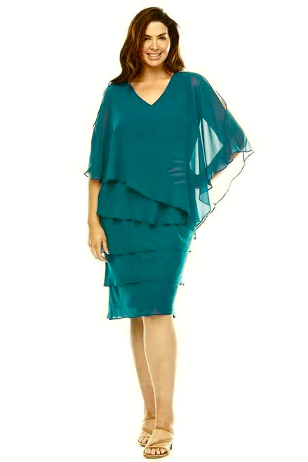 Chiffon Ruffled Layers Dress