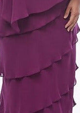 Chiffon Ruffled Layers Dress