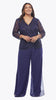Two-Piece Suit with Layered Georgette Pant