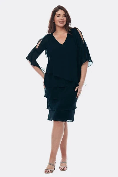 Chiffon Ruffled Layers Dress