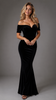 Lush Velvet Off the Shoulder Gown 601