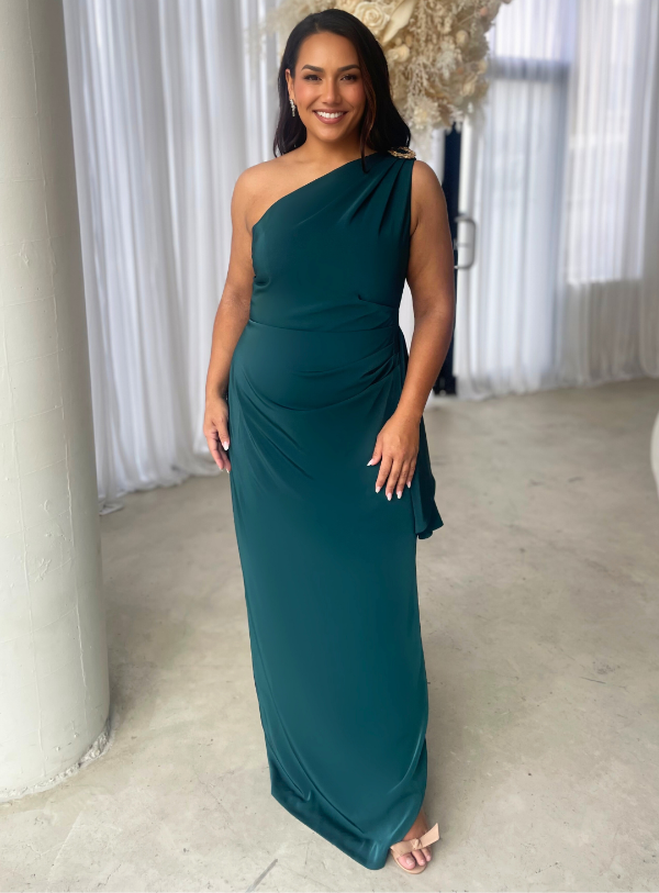 One Shoulder Maxi Gown