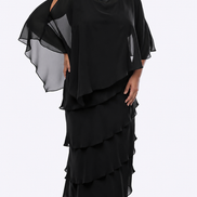 Long dress Layered Chiffon Gown 815