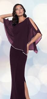 Chiffon Drape Maxi Dress with Mid-Length Split