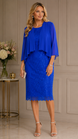 Stretch Sequinned Lace Dress with Chiffon Jacket 508
