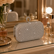 Diamanté Clutch Bag With Detachable Strap 765
